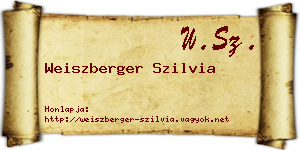 Weiszberger Szilvia névjegykártya